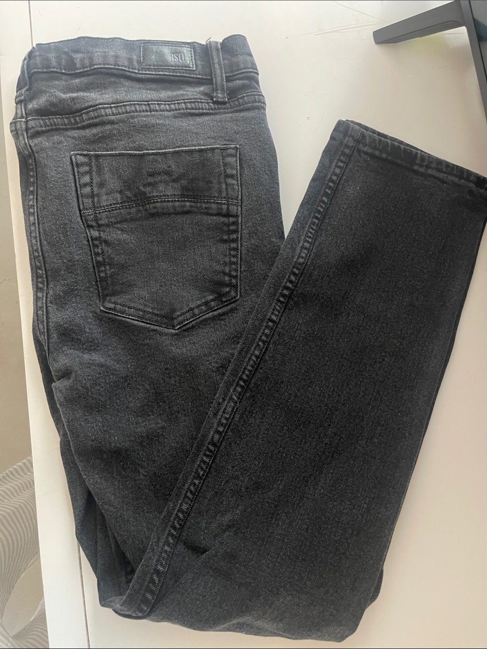 RSQ Men’s Charcoal Black Skinny Jeans